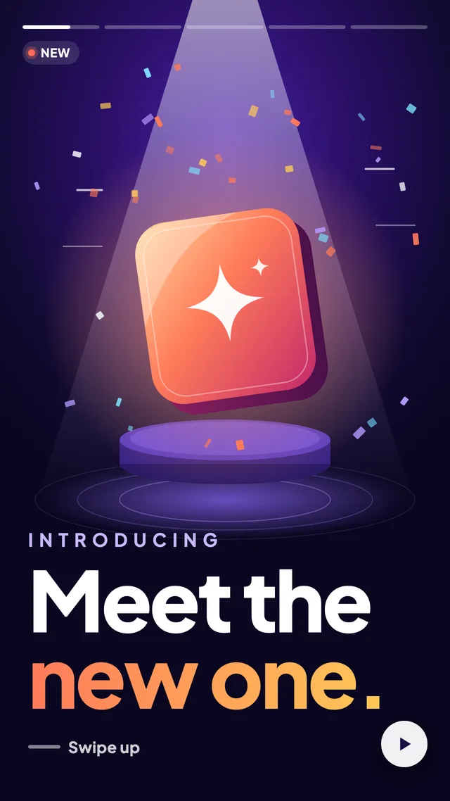 Product video template example: Launch announcement